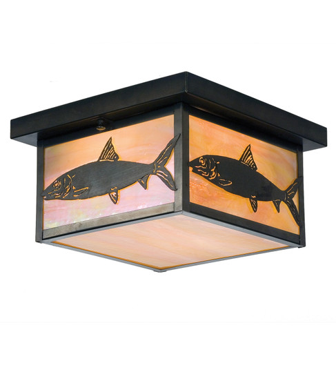 Bonefish Two Light Flushmount in Craftsman Brown (57|50094)