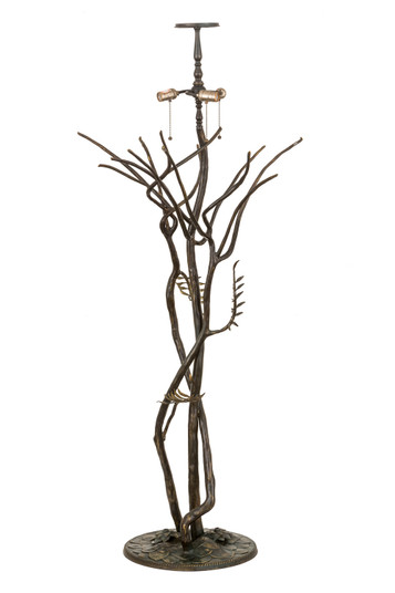 Vine Three Light Floor Base in Brass (57|49877)