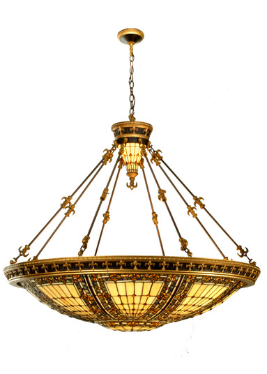 Fleur-De-Lis Ten Light Pendant in Copper Vein & Nu Gold (57|49726)