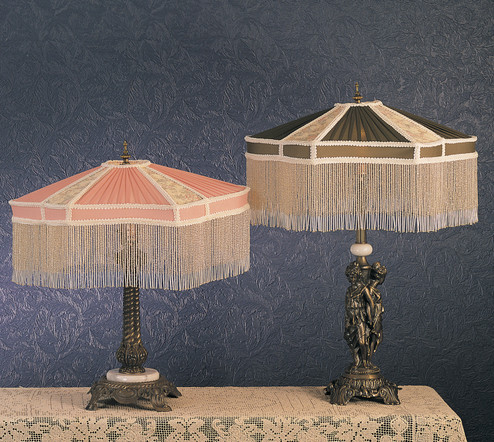 Fabric & Fringe One Light Table Lamp in Mahogany Bronze (57|49469)