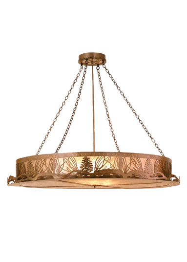 Mountain Pine Six Light Semi-Flushmount in Antique Copper (57|49247)