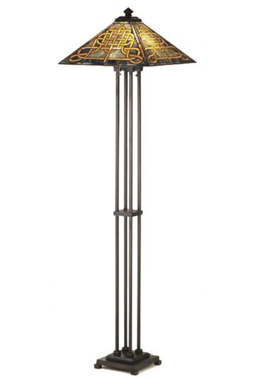Knotwork Mission Two Light Floor Lamp in Mahogany Bronze (57|48023)