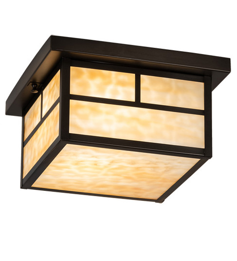 Hyde Park Two Light Flushmount in Craftsman Brown (57|46407)