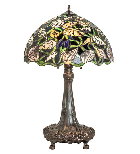 Seashell Three Light Table Lamp in Mahogany Bronze (57|44891)