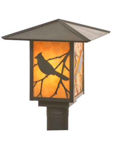 Seneca One Light Post Mount in Craftsman Brown (57|41722)