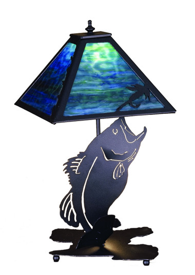 Leaping Bass Table Lamp in Textured Black Textured Black (57|32566)
