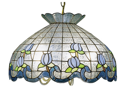 Roseborder Five Light Pendant in Antique Copper (57|31209)