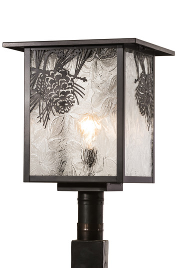 Hyde Park One Light Post Mount in Craftsman Brown (57|30388)
