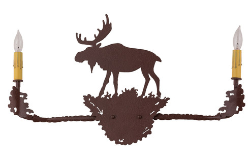 Moose Two Light Wall Sconce in Rust (57|29551) Moose Two Light Wall Sconce in Rust (57|29551)