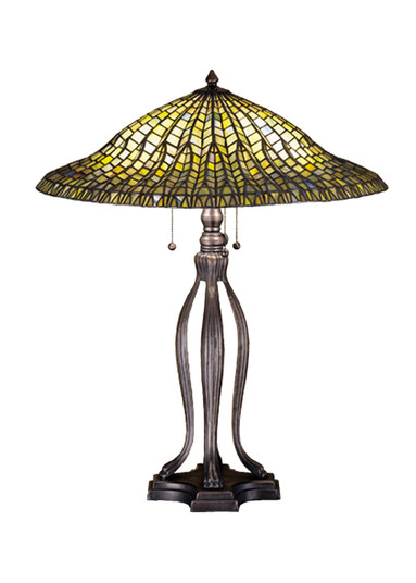 Tiffany Lotus Leaf Table Lamp in Mahogany Bronze (57|29385)