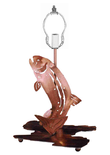 Leaping Trout Two Light Table Base in Antique Copper (57|29080)