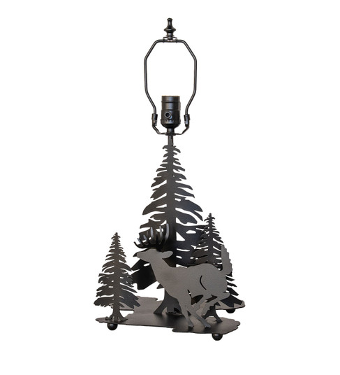 Deer Through The Trees Two Light Table Base in Textured Black (57|28732)