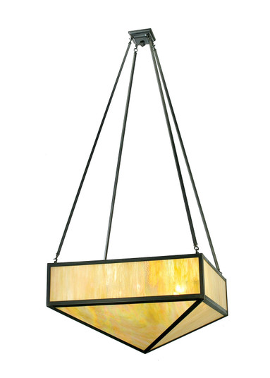 Mission Eight Light Pendant in Craftsman Brown (57|28673)