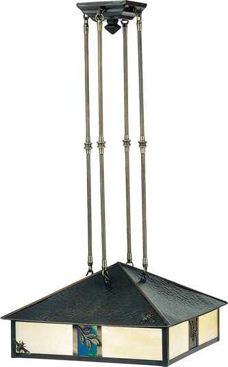 Seneca Three Light Pendant in Craftsman Brown (57|27891)