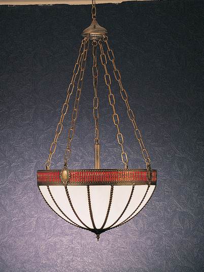 Gothic Four Light Inverted Pendant in Craftsman Brown Highlight Mahogany Bronze (57|27780)
