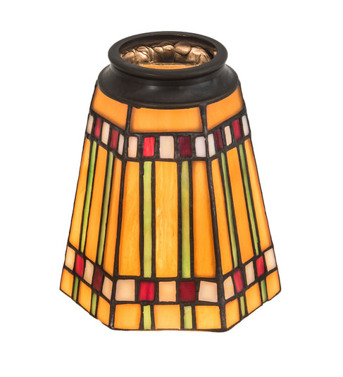 Prairie Corn Fan Light Shade in Ha Burgundy (57|27463)