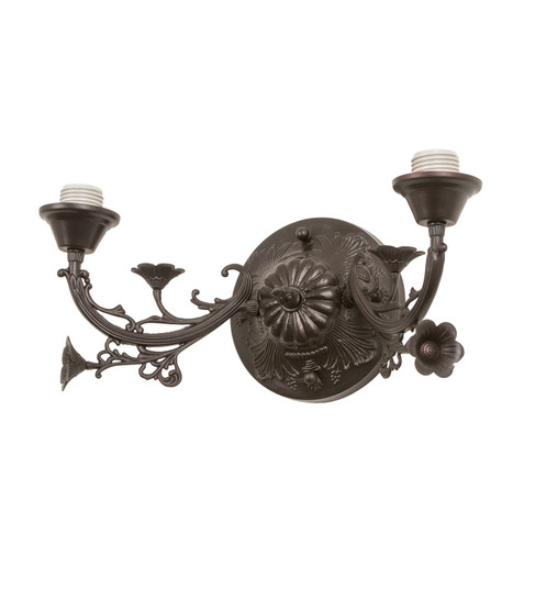 Victorian Two Light Wall Sconce Hardware in Mahogany Bronze (57|27061)