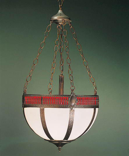 Gothic Four Light Inverted Pendant in Craftsman Brown Highlighted Mahogany Bronze (57|26804)