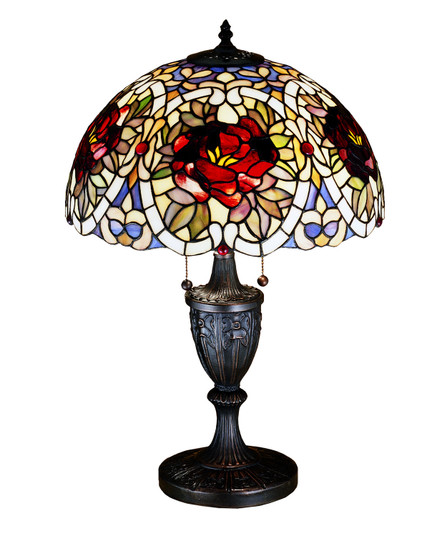 Renaissance Rose Two Light Table Lamp in Mahogany Bronze (57|26674)