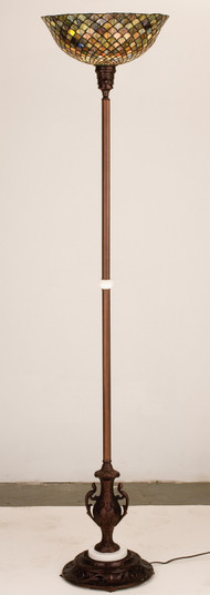 Fishscale One Light Torchiere in Mahogany Bronze (57|26626)