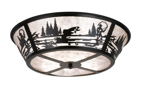 Fly Fishing Creek Four Light Flushmount in Textured Black (57|26222) Fly Fishing Creek Four Light Flushmount in Textured Black (57|26222)