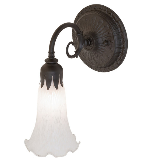 White One Light Wall Sconce in Oil Rubbed Bronze (57|260476)
