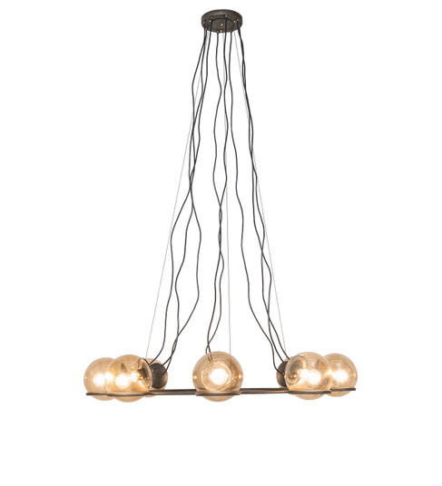 Tyngsboro Eight Light Pendant in Blackened Steel (57|259040)