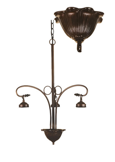 Lone Deer Three Light Chandelier Hardware in Mahogany Bronze (57|25888)