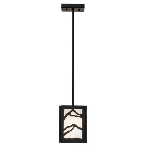 Mountain Range One Light Mini Pendant in Solar Black (57|257912)