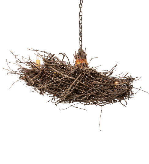 Twigs Six Light Chandelier in Antique Copper (57|257665)