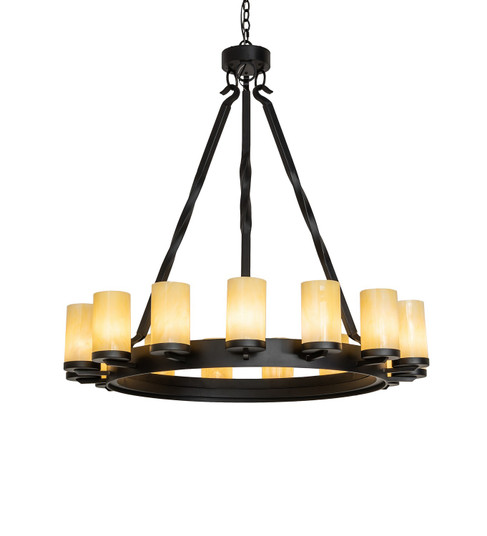 Noziroh Ring 15 Light Chandelier in Textured Black (57|256971)