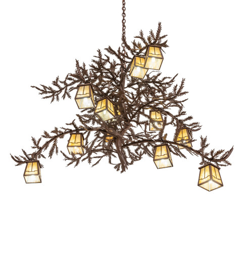 Pine Branch 12 Light Chandelier in Caf Noir (57|256238)