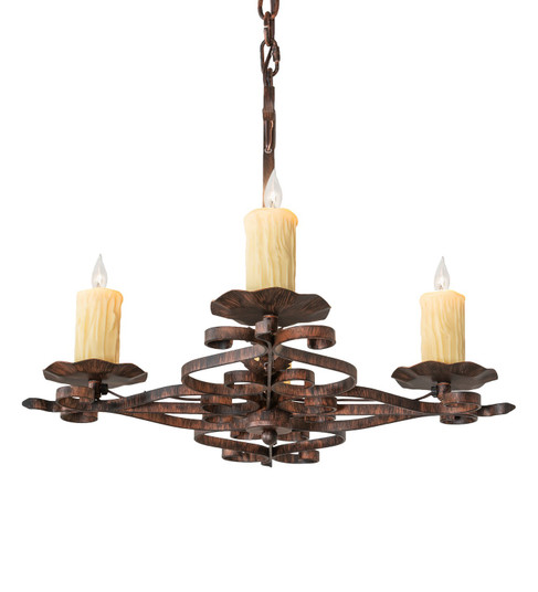 Elianna Four Light Chandelier in Bronze (57|255172)