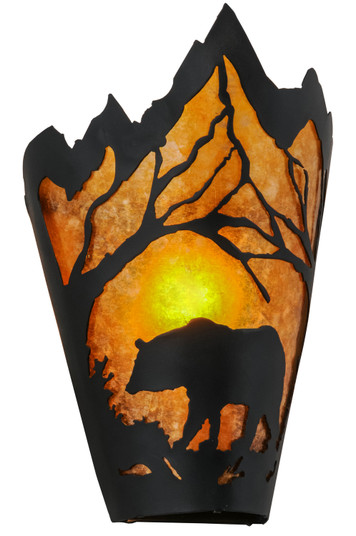 Bear At Dawn LED Wall Sconce in Black Metal (57|254761)