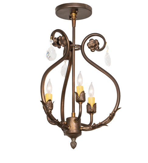 Antonia Three Light Chandelier in Antique Copper (57|252343)
