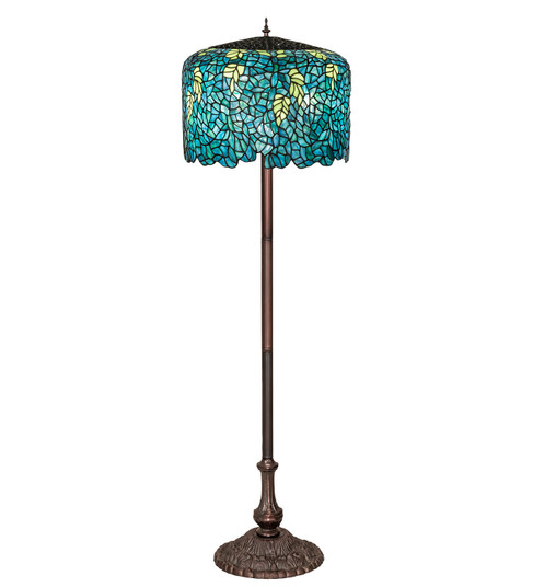 Tiffany Wisteria Three Light Floor Base in Antique,Mahogany Bronze (57|252160)