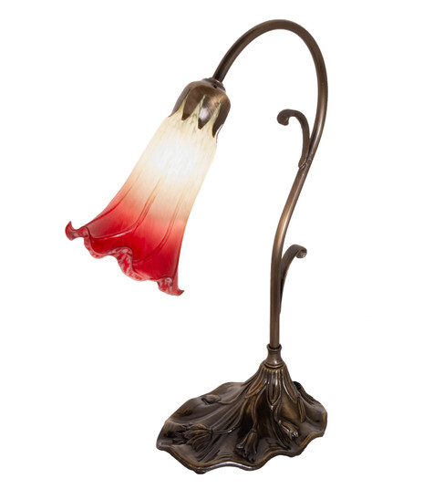 Seafoam/Cranberry Mini Lamp in Antique Brass (57|251845)