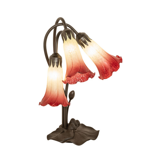 Seafoam/Cranberry Three Light Table Lamp in Mahogany Bronze (57|251682)