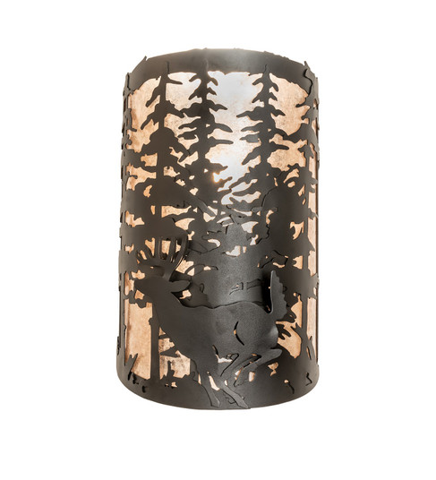 Tall Pines Three Light Wall Sconce in Textured Black (57|251455)