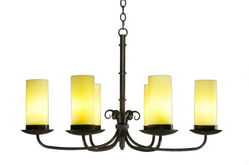 Atria Six Light Chandelier in Coffee Bean (57|249760)