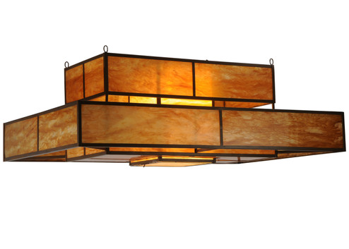 Fellowship Eight Light Flushmount in Antique Rust (57|249489)