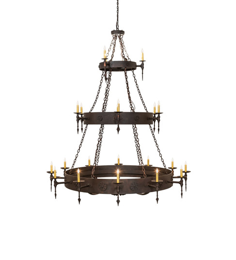 Warwick 24 Light Chandelier in Copper Rust (57|248627)