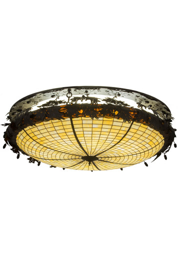 Greenbriar Oak Eight Light Flushmount in Oil Rubbed Bronze (57|248457)