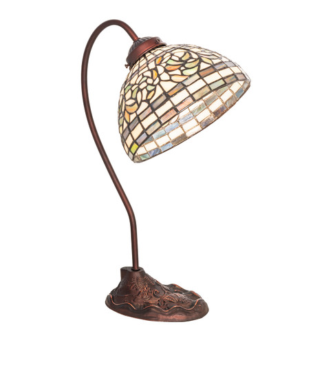 Tiffany Turning Leaf One Light Desk Lamp in Mahogany Bronze (57|247787)