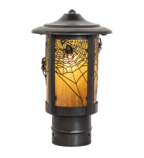 Fulton One Light Post Mount in Craftsman Brown (57|247483)