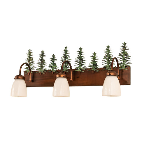 Tall Pines Three Light Vanity in Vintage Copper/Green Trees (57|247392)