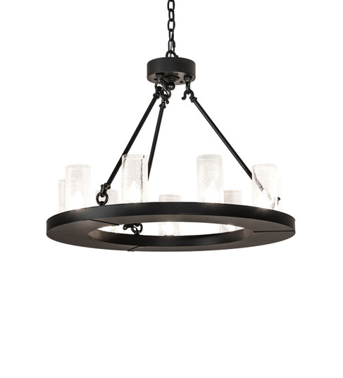 Loxley Nine Light Chandelier in Blackwash (57|245878)