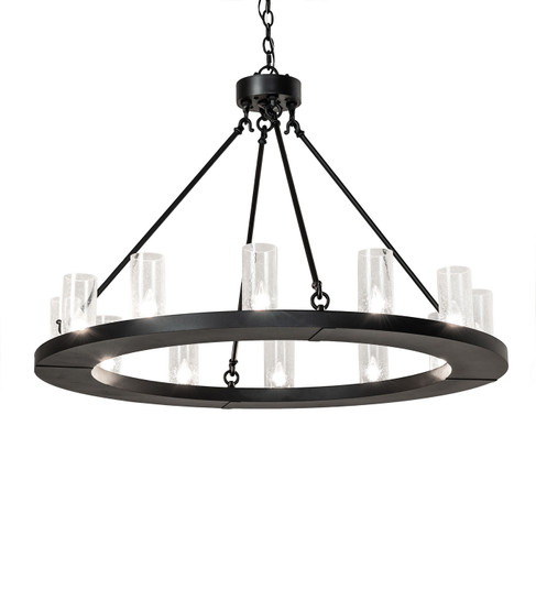 Loxley 12 Light Chandelier in Textured Black (57|244280)