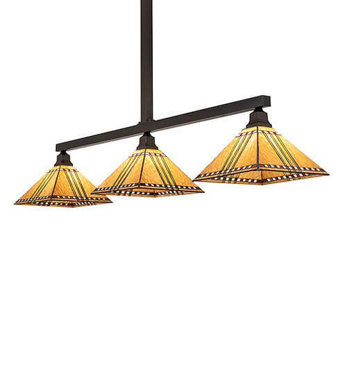 Prairie Corn Three Light Island Pendant in Craftsman Brown (57|243955)