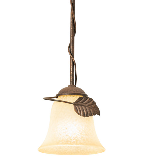 Leaf One Light Pendant in Antique Rust (57|243590)